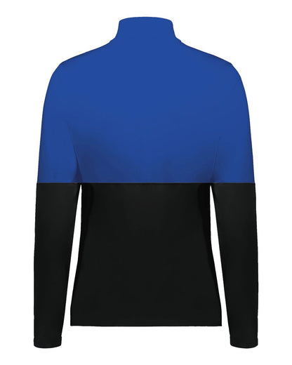 Holloway Women's Momentum Team Quarter-Zip Pullover 223700 #color_Black/ Royal
