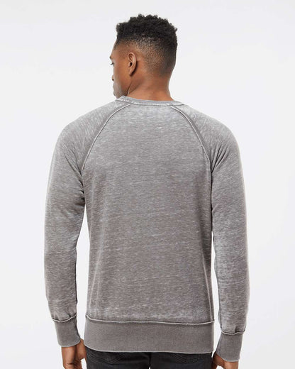 J. America Men's Vintage Zen Fleece Crewneck Sweatshirt 8920 #colormdl_Cement
