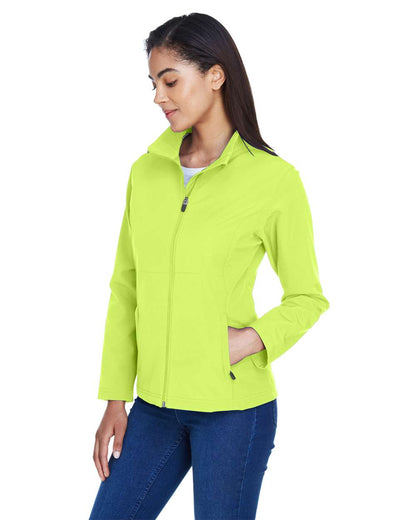 Team 365 Women's Leader Soft Shell Jacket TT80W #colormdl_Safety Yellow