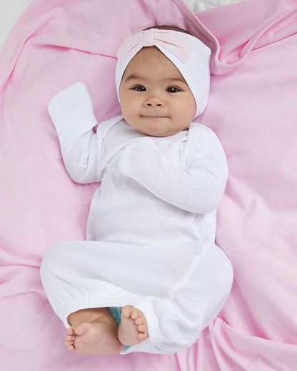 Rabbit Skins Infant Baby Rib Layette 4406 #colormdl_White