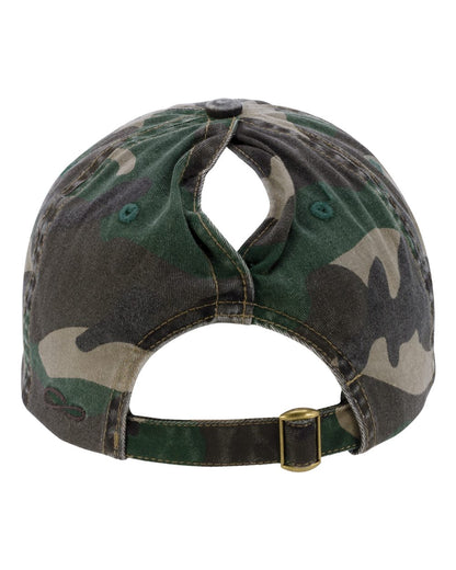 Infinity Her Women's Garment-Washed Fashion Print Cap HATTIE #color_Fashion Camo