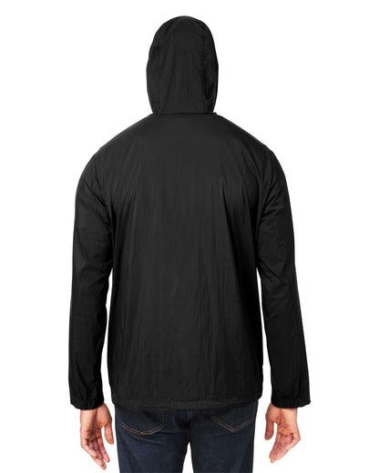 North End Men's Aura Lightweight Packable Anorak NE810 #colormdl_Black/ Carbon