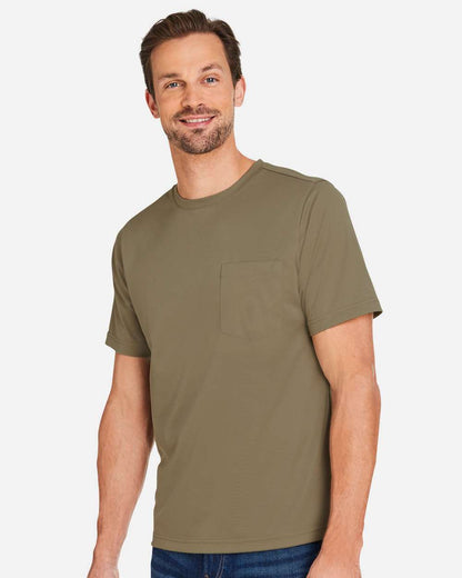 Harriton Unisex Charge Snag and Soil Protect T-Shirt M118 #colormdl_Coyote Brown