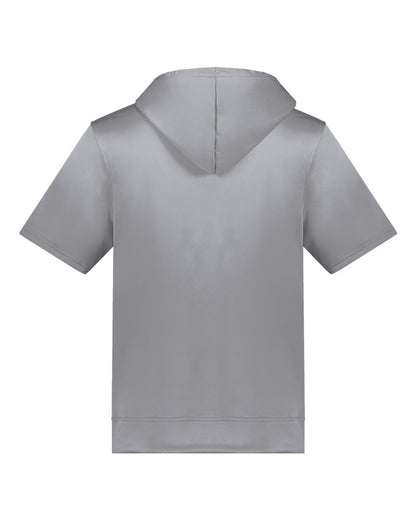 Augusta Sportswear Fleece Short Sleeve Hooded Pullover 6871 #color_Athletic Grey