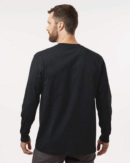Dickies Men's Tall Traditional Heavyweight Long Sleeve T-Shirt WL50T #colormdl_Black