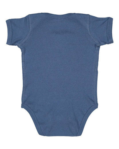 Rabbit Skins Infant Baby Rib Bodysuit 4400 #color_Indigo