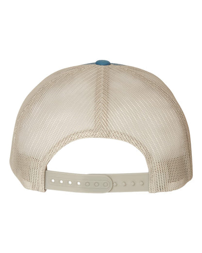 YP Classics Retro Trucker Cap 6606 #color_Steel Blue/ Silver