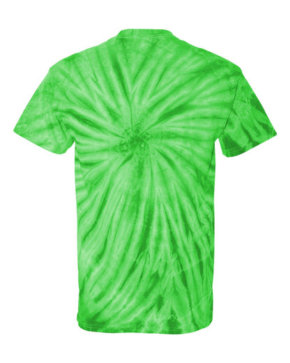 Dyenomite Cyclone Pinwheel Tie-Dyed T-Shirt 200CY #color_Lime