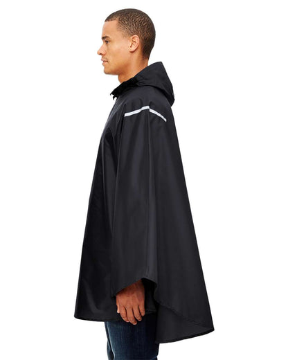 Team 365 Unisex Zone Protect Packable Poncho TT71 #colormdl_Black
