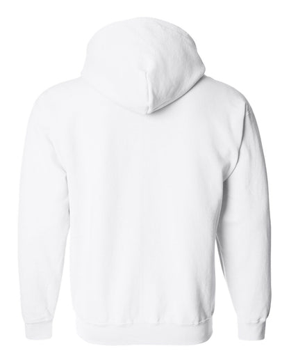 Gildan Unisex Heavy Blend™ Full-Zip Hooded Sweatshirt 18600 #color_White