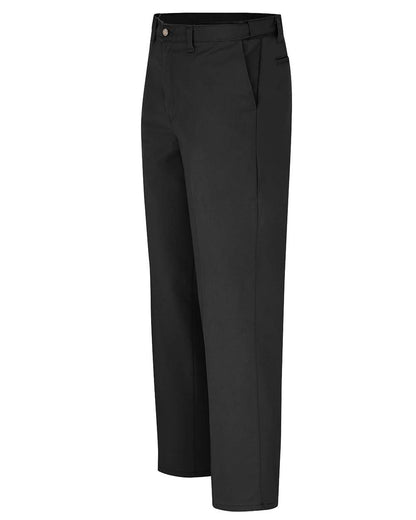 Dickies Men's Extended Sizes Premium Industrial Flat Front Comfort Waist Pants LP70EXT #color_Black - 37 Unhemmed
