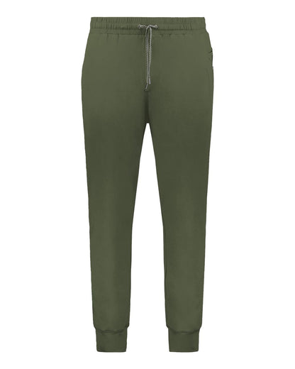 Holloway Youth Eco Revive™ Ventura Soft Knit Joggers 222699 #color_Olive