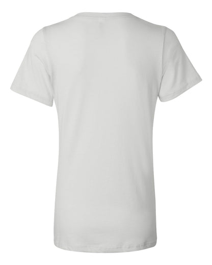 BELLA + CANVAS Women’s Relaxed Jersey V-Neck Tee 6405 #color_White