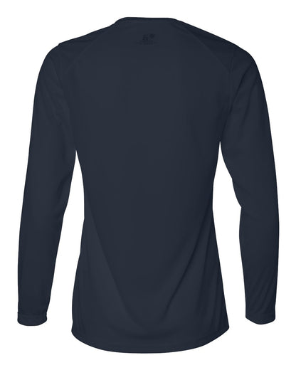 Badger Women's B-Core Long Sleeve T-Shirt 4164 #color_Navy