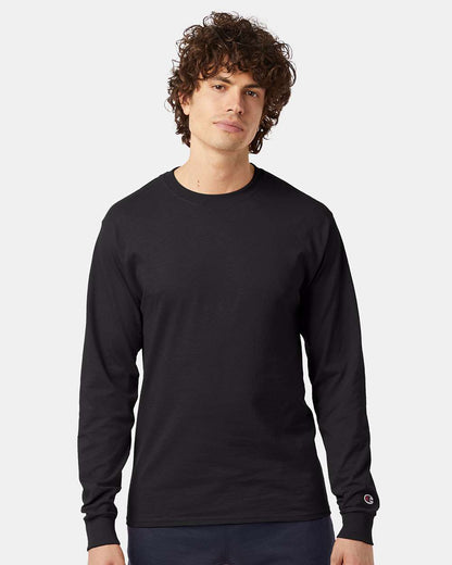 Champion Unisex Long Sleeve T-Shirt CC8C #colormdl_Black