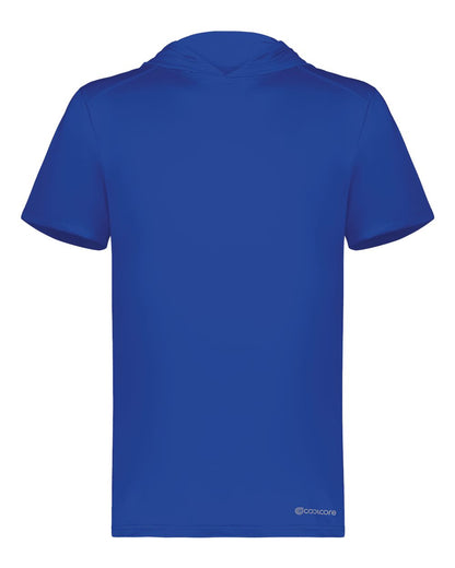 Holloway Men's Hooded T-Shirt Powered by Coolcore 222142 #color_Royal