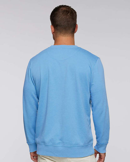 LAT Unisex Vintage Wash Fleece Crewneck Sweatshirt 6935 #colormdl_Washed Tradewind