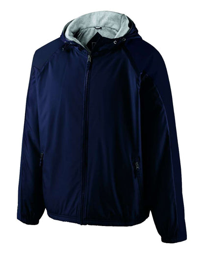 Holloway Men's Homefield Hooded Jacket 229111 #color_Navy