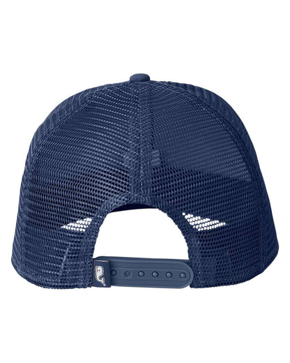 vineyard vines Performance Trucker Cap F001779 #color_Vineyard Navy/ Grey