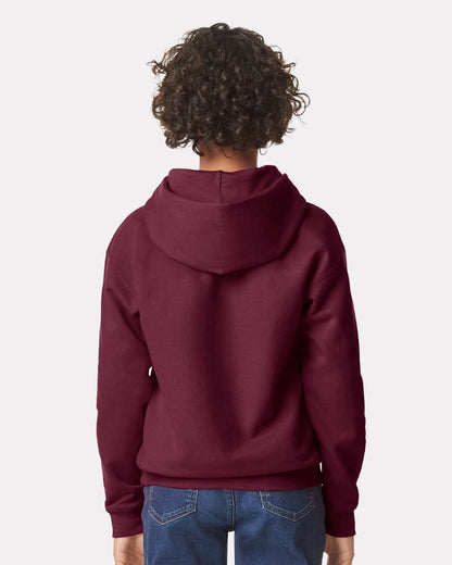 Gildan Softstyle® Youth Midweight Hooded Sweatshirt SF500B #colormdl_Maroon