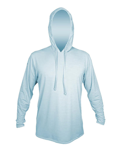 ANETIK Men's Low Pro Tech Hooded Long Sleeve T-Shirt MVLPRH8 #color_Sky Heathered