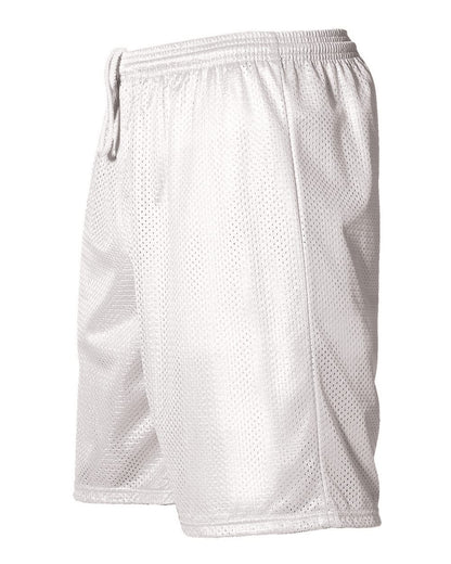 Alleson Athletic Men's Extreme Mesh Shorts 569P #color_White