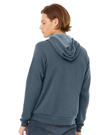 BELLA + CANVAS Sponge Fleece Full-Zip Hoodie 3739 #colormdl_Heather Slate