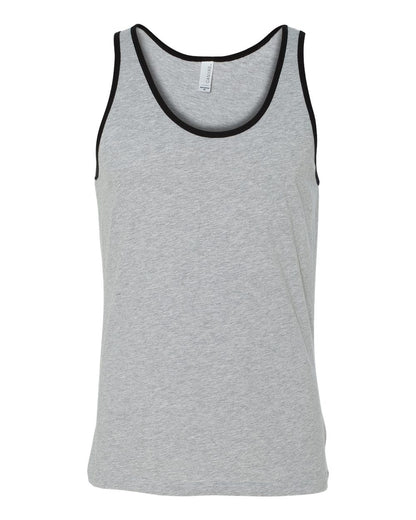 BELLA + CANVAS Jersey Tank 3480 #color_Athletic Heather/ Black