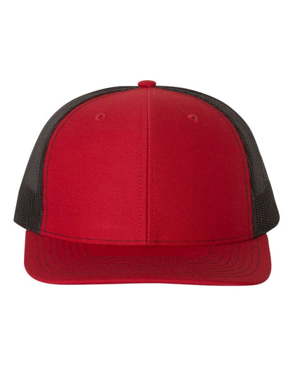 Richardson Snapback Trucker Cap 112 #color_Red/ Black