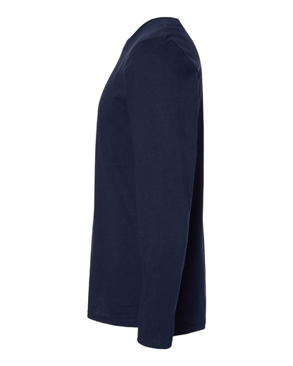 LAT Men's Fine Jersey Long Sleeve Tee 6918 #color_Navy