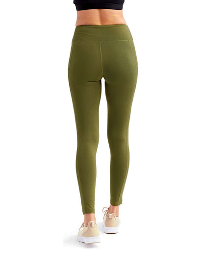 TriDri Women's Mesh Pocket Danica Leggings TD304 #colormdl_Olive