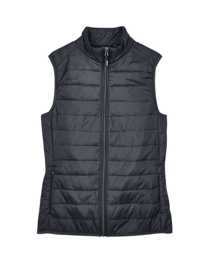 CORE365 Women's Prevail Packable Puffer Vest CE702W #color_Carbon