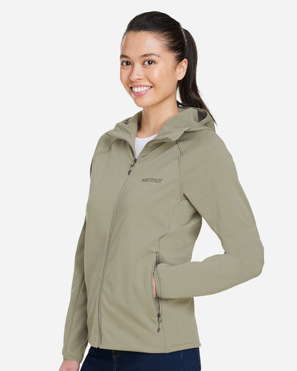 Marmot Women's Leconte Full Zip Hooded Jacket M15393 #colormdl_Vetiver