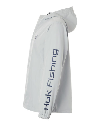 HUK Men's Storm Rain Jacket H400159 #color_Harbor Mist