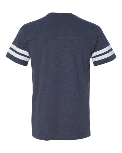 LAT Men's Football Fine Jersey Tee 6937 #color_Vintage Navy/ White