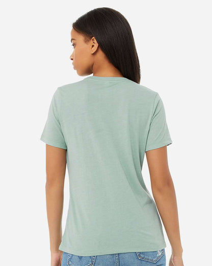 BELLA + CANVAS Women’s Relaxed Fit Triblend Tee 6413 #colormdl_Dusty Blue Triblend