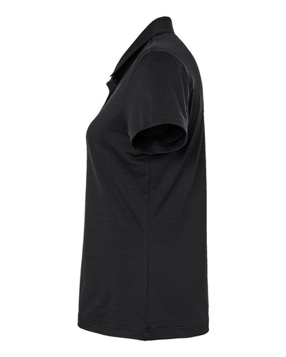 Adidas Women's Textured Stripe Polo A707 #color_Black
