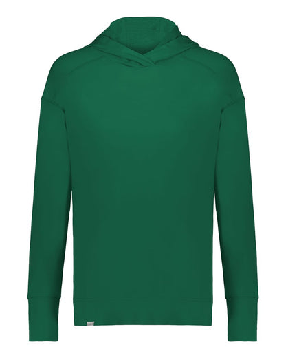Holloway Women's Eco Revive™ Ventura Soft Knit Hooded Sweatshirt 222798 #color_Dark Green