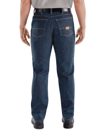 Red Kap Men's Odd Sizes Classic Work Jeans PD54ODD #colormdl_Prewashed Indigo - 32I