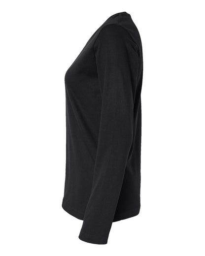 LAT Women's Long Sleeve Premium Jersey Tee 3588 #color_Black