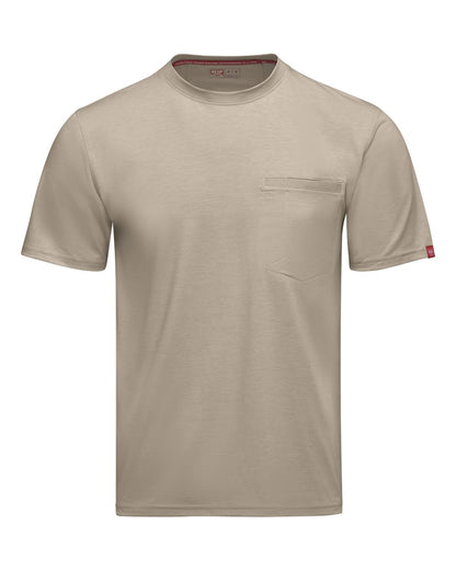 Red Kap Men's Tall Cooling Pocket T-Shirt TKM2T #color_Sand