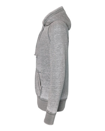 J. America Men's Vintage Zen Fleece Hooded Sweatshirt 8915 #color_Cement