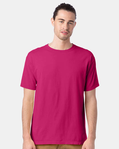 ComfortWash by Hanes Men's Garment-Dyed T-Shirt GDH100 #colormdl_Peony Pink