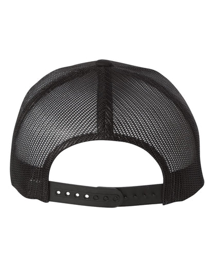 YP Classics Retro Trucker Cap 6606 #color_Black