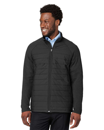 Devon & Jones Men's New Classics® Charleston Hybrid Jacket DG704 #colormdl_Black/ Melange Black