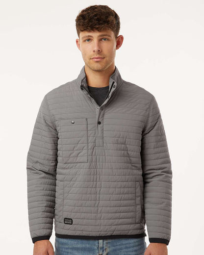 DRI DUCK Men's Keystone Quilted Pullover 5303 #colormdl_Grey