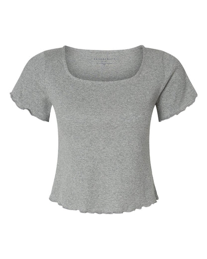 Boxercraft Women's Baby Rib T-Shirt BW2403 #color_Oxford Heather