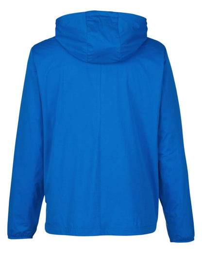 North End Men's Network Lightweight Jacket NE75 #color_Light Nautical Blue Heather