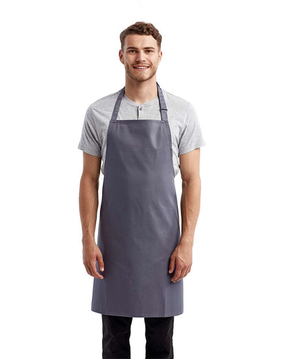 Artisan Collection by Reprime Recycled Bib Apron RP150 #colormdl_Steel
