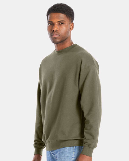 Hanes Unisex Perfect Sweats Crewneck Sweatshirt RS160 #colormdl_Fatigue Green